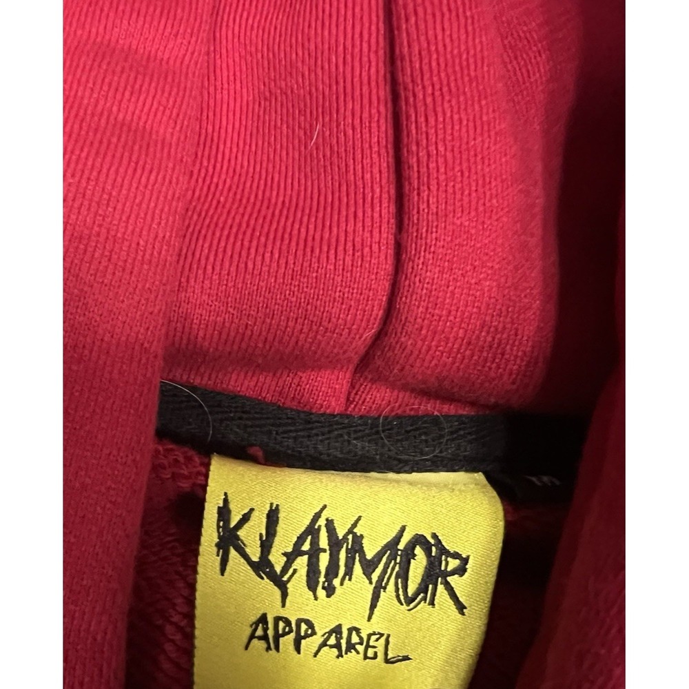 Klaymore Hoodie Heavy Metal Rock Hardcore Band Punk Pittsburgh Medium Red Hoodie - Picture 6 of 8